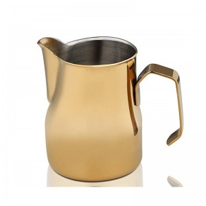 3 capacities stainless steel and colorful Italian style Milk Frothing Pitcher for latte art